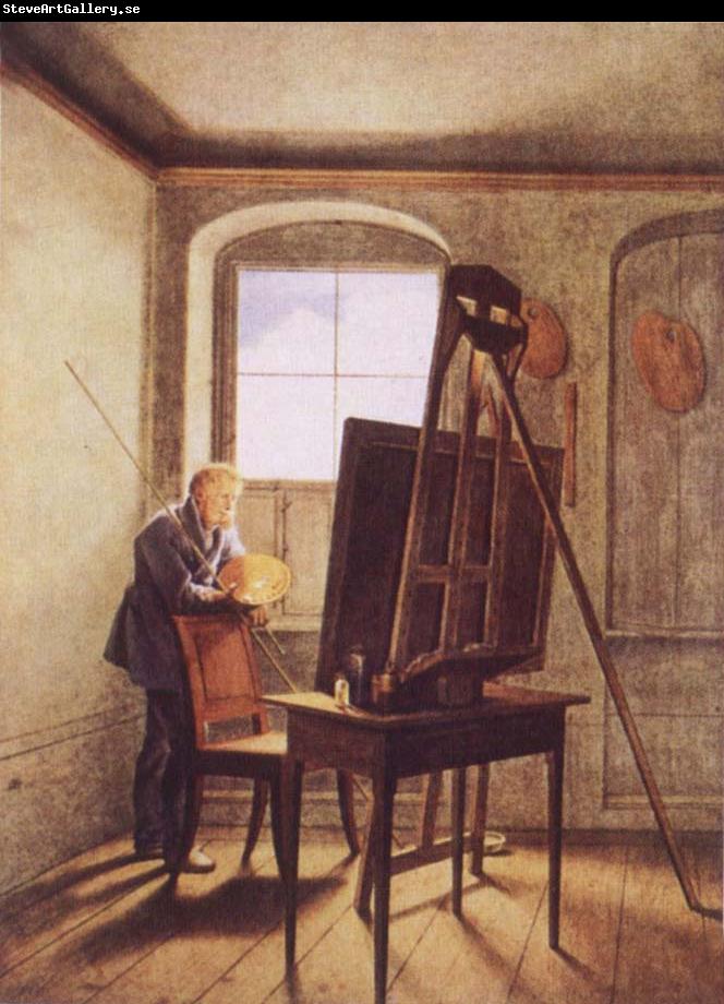 Georg Friedrich Kersting Caspar David Friedrich in his Studio